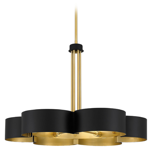 Balsam 28-Inch Chandelier in Matte Black by Quoizel Lighting