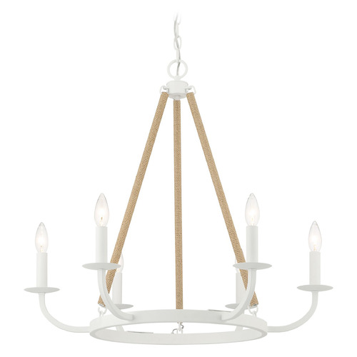 Lanton Sand White Chandelier by Minka Lavery
