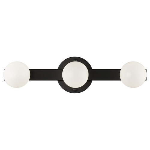 Matteo Lighting Matteo Lighting Pizzazz Matte Black LED Vertical Bathroom Light S14503MB