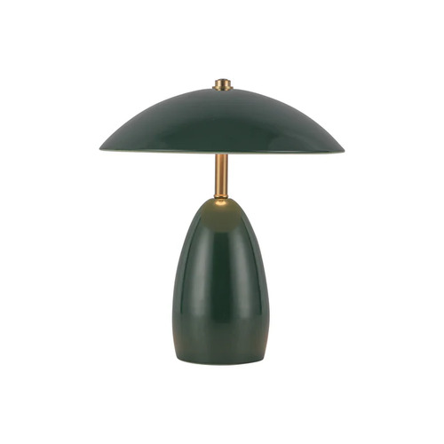 Alora Lighting Poppy Pine Green LED Table Lamp with Bowl / Dome Shade