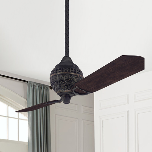 1886 Limited Edition Midas Black Ceiling Fan by Hunter Fan Company
