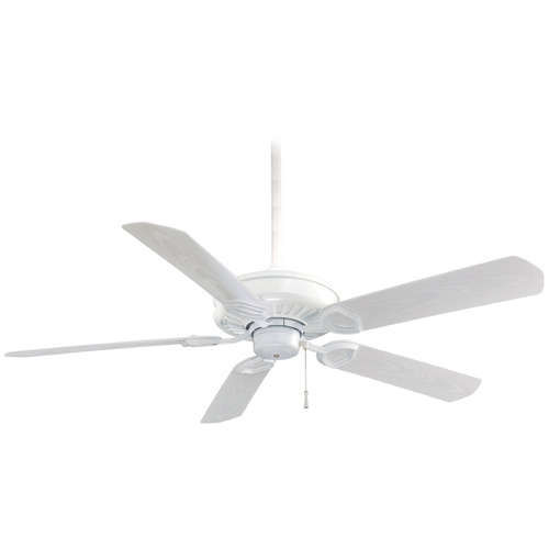 Minka Aire Minka Aire Sundowner White Ceiling Fan Without Light F589-WH