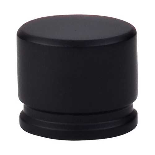 Modern Cabinet Knob in Flat Black Finish
