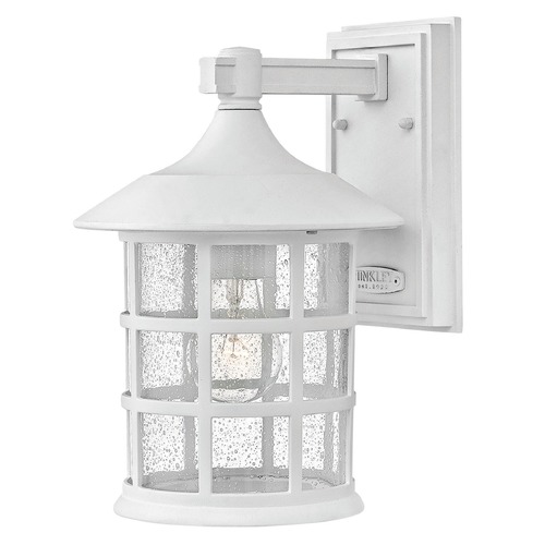 Seeded Glass Outdoor Wall Light Classic White by Hinkley Lighting