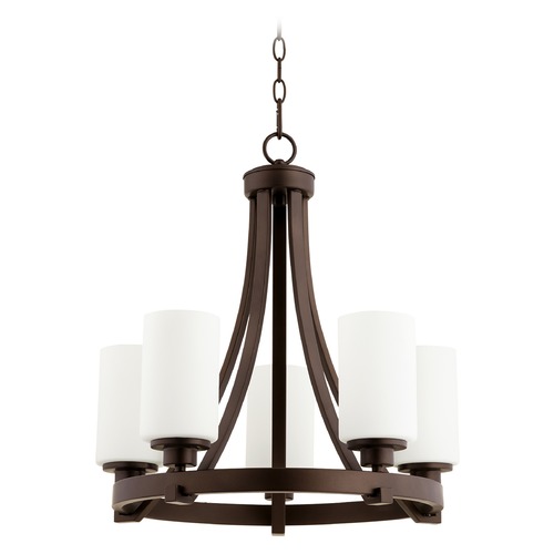 Lancaster Oiled Bronze Chandelier by Quorum Lighting