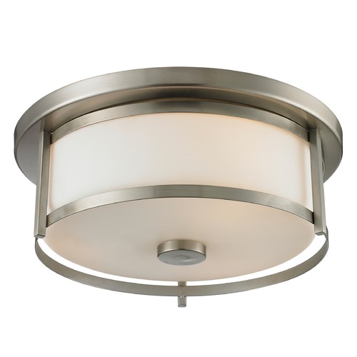 Z-Lite Savannah Brushed Nickel Flush Mount by Z-Lite 412F14