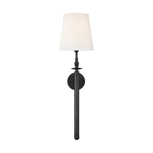 Thomas O'Brien 28.25-Inch Tall Capri Aged Iron Sconce by Visual Comfort Studio