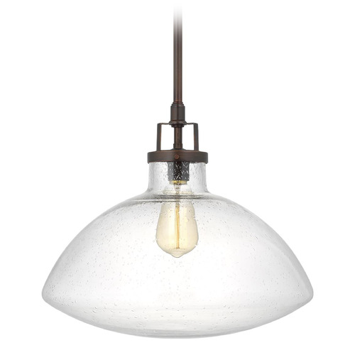 Generation Lighting Belton 16-Inch Bronze Pendant by Generation Lighting 6614501-710