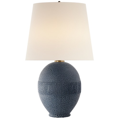 Aerin Toulon Table Lamp in Beaded Blue by Visual Comfort Signature