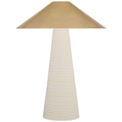 Visual Comfort Signature Collection Kelly Wearstler Miramar Lamp in Porous White by Visual Comfort Signature KW3660PRWAB