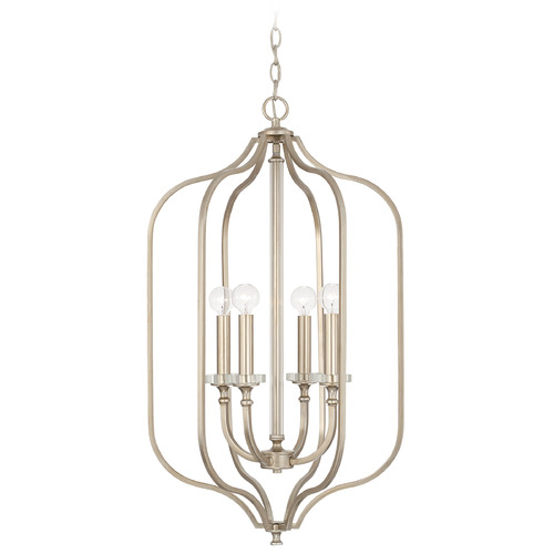 Capital Lighting Breigh 18-Inch Foyer Pendant in Brushed Champagne by Capital Lighting 544841BS