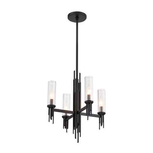 Alora Lighting Alora Lighting Elisa Carlucci Torres Matte Black Mini-Chandelier CH335418MBCR