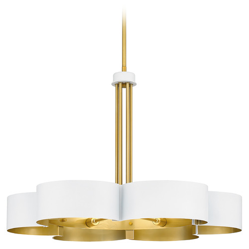 Balsam 28-Inch Chandelier in White Lustre by Quoizel Lighting