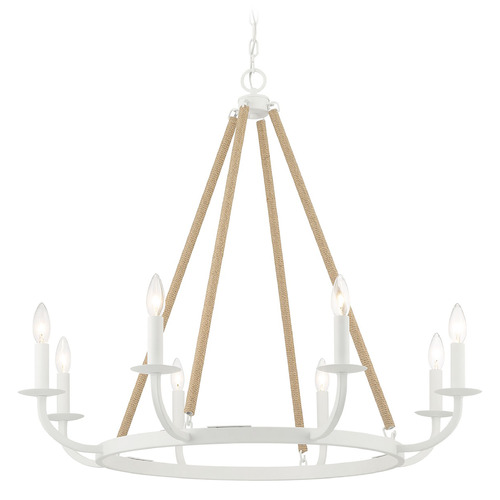 Lanton Sand White Chandelier by Minka Lavery