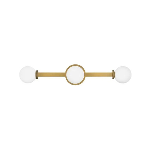 Audrey LED 3-Light Vanity Light in Heritage Brass by Hinkley Lighting