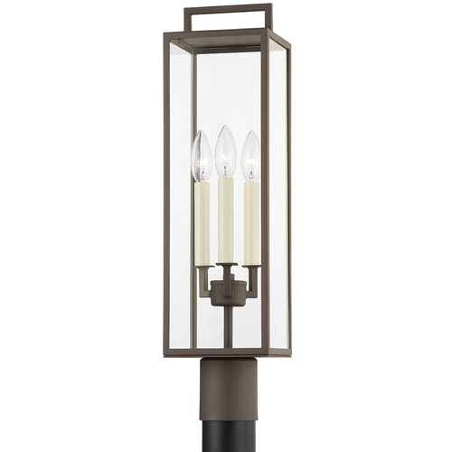 Troy Lighting Beckham Textured Bronze Post Light