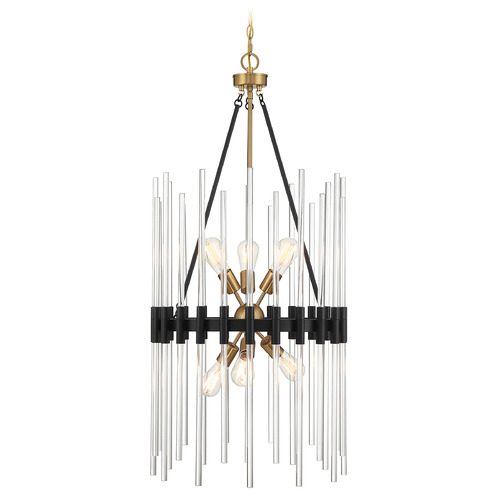 Santiago 6-Light Pendant in Matte Black by Savoy House Lighting