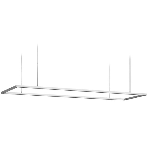 Visual Comfort Modern Collection Stagger Polished Stainless Steel LED Island Light