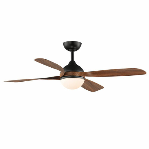 Bola 52-Inch 3CCT LED Indoor Fan in Black & Walnut by Maxim Lighting