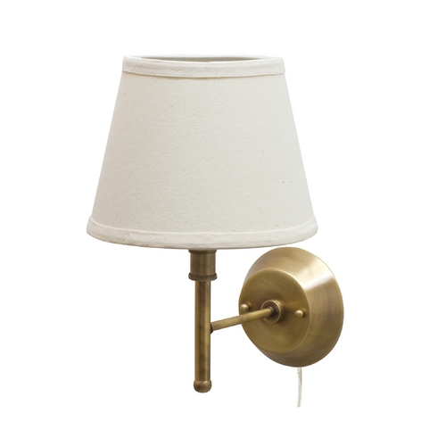 Greensboro Convertible Wall Lamp in Antique Brass by House of Troy Lighting