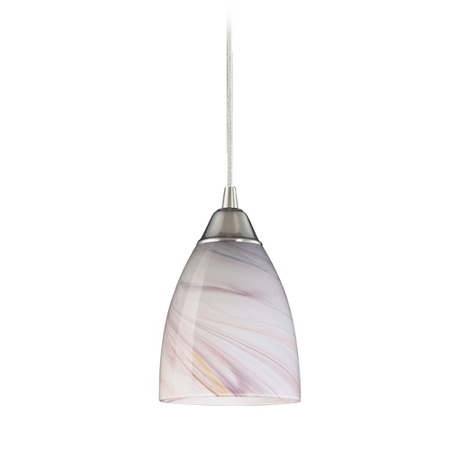 Elk Lighting Modern Mini-Pendant Light with Art Glass 527-1CR