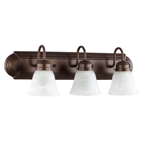 Quorum Lighting Oiled Bronze Bathroom Light by Quorum Lighting 5094-3-186