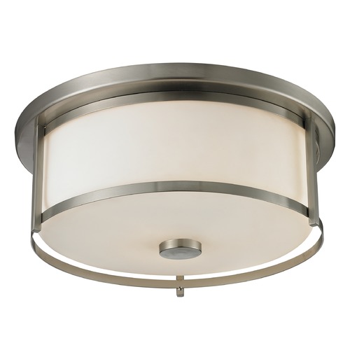 Z-Lite Savannah Brushed Nickel Flush Mount by Z-Lite 412F16