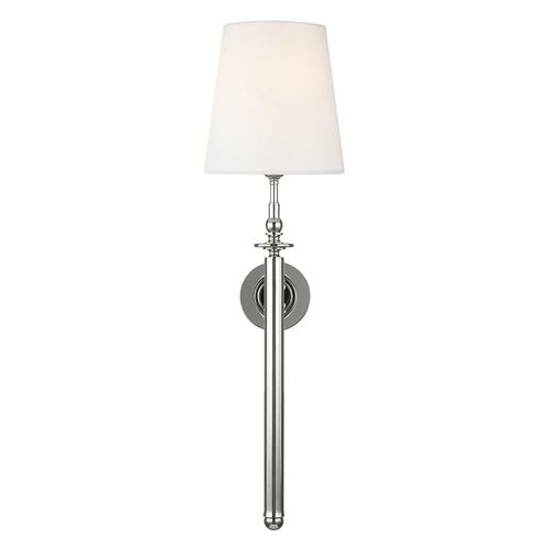 Thomas OBrien 28.25-Inch Capri Polished Nickel Sconce by Visual Comfort Studio