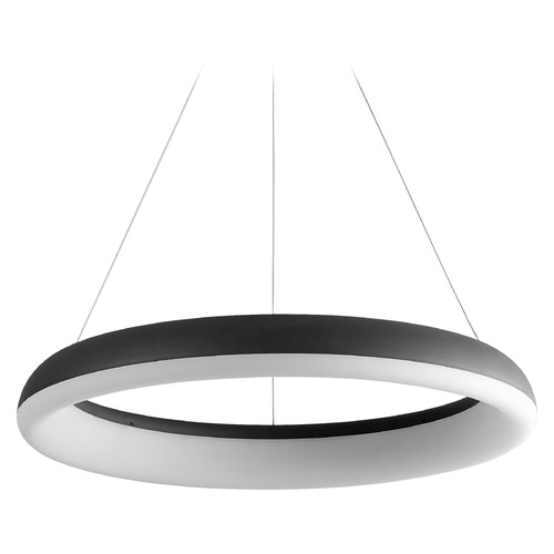 Roswell 24-Inch LED Pendant in Black by Oxygen Lighting