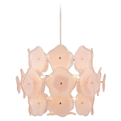 Visual Comfort Signature Collection Kate Spade New York Leighton Chandelier in Nickel by Visual Comfort Signature KS5067PNBLS