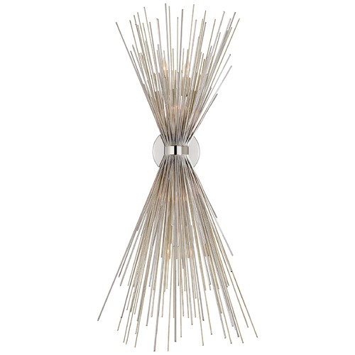 Kelly Wearstler Strada Large Sconce in Nickel by Visual Comfort Signature