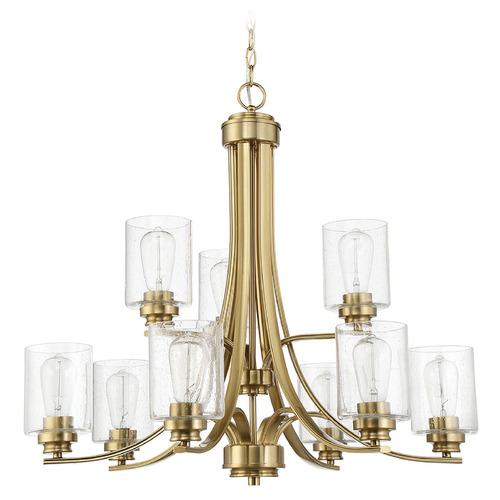Bolden Satin Brass Chandelier by Craftmade Lighting