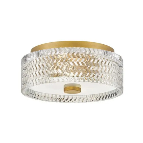 Elle 12-Inch Flush Mount in Heritage Brass by Hinkley Lighting