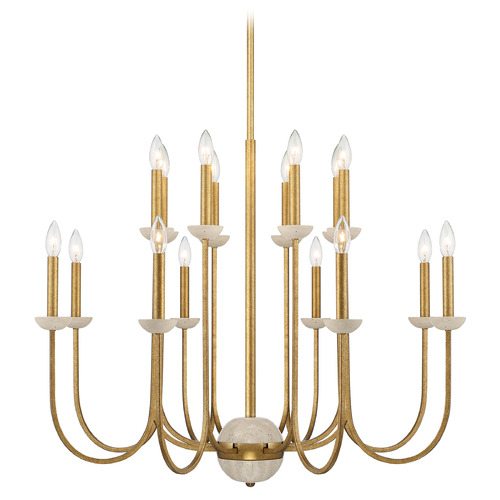 Savoy House Lighting Oakhurst Antique Gold Chandelier