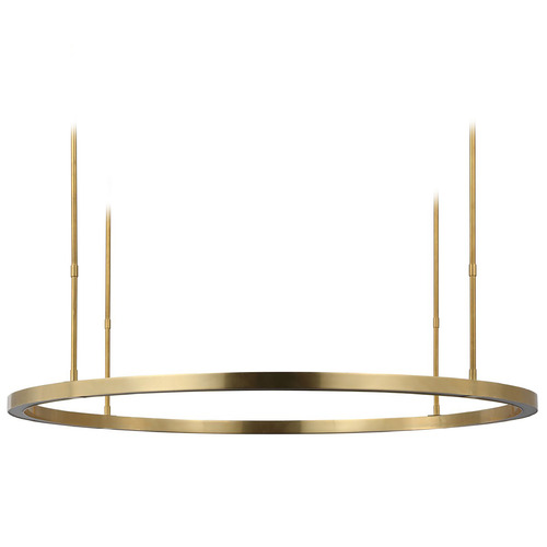 Visual Comfort Modern Collection Stagger Hand Rubbed Antique Brass LED Pendant Light