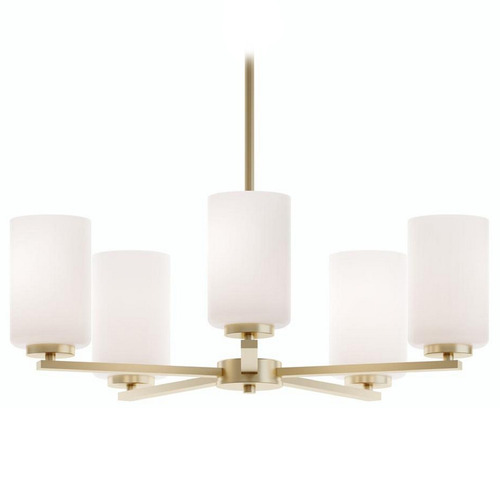 Afx Lighting Leo Light Antique Brass Chandelier