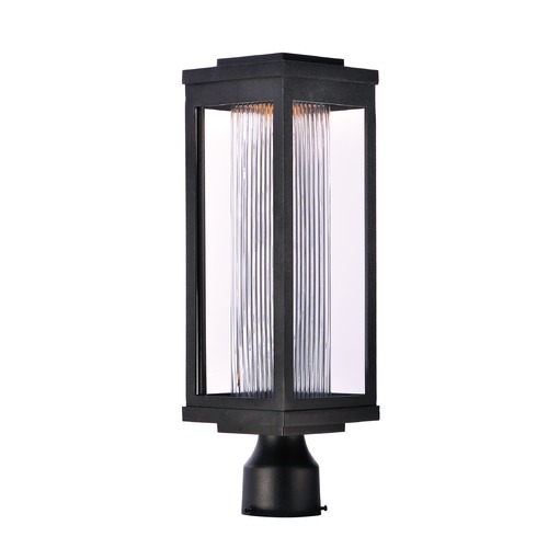 Maxim Lighting Salon LED Black LED Post Light by Maxim Lighting 55900CRBK