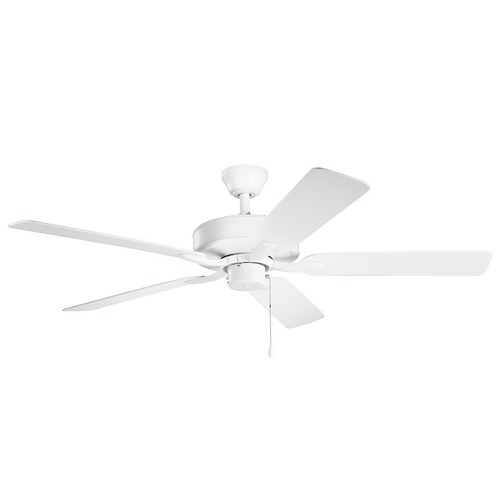 Basics Pro Patio 52-Inch Matte White Fan by Kichler Lighting