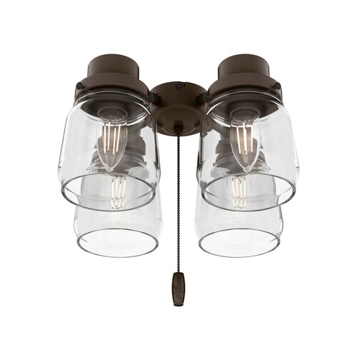 Original 4-Light Fan Light Kit in Chestnut Brown by Hunter Fan Company
