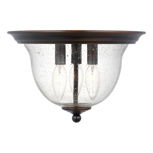 Generation Lighting Belton 11.25-Inch Bronze Flushmount Light by Generation Lighting 7514503-710