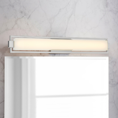 George Kovacs Lighting Opening Act 31.25-Inch LED Vanity Light in Nickel by George Kovacs P5352-2-084-L