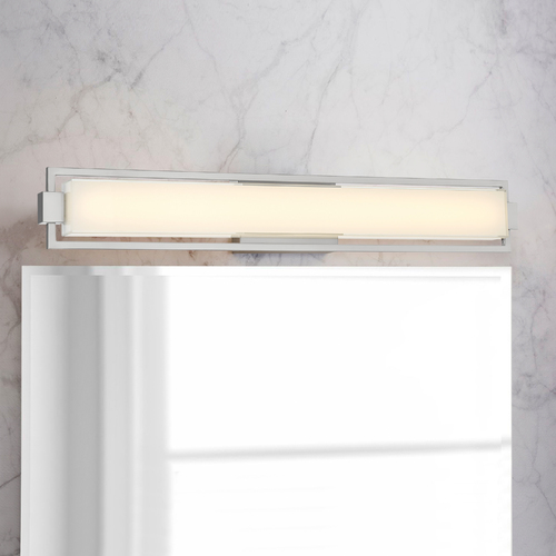 Opening Act 31.25-Inch LED Vanity Light in Nickel by George Kovacs