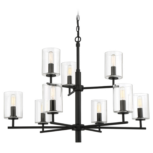 Hailie Flat Black Chandelier by Craftmade Lighting