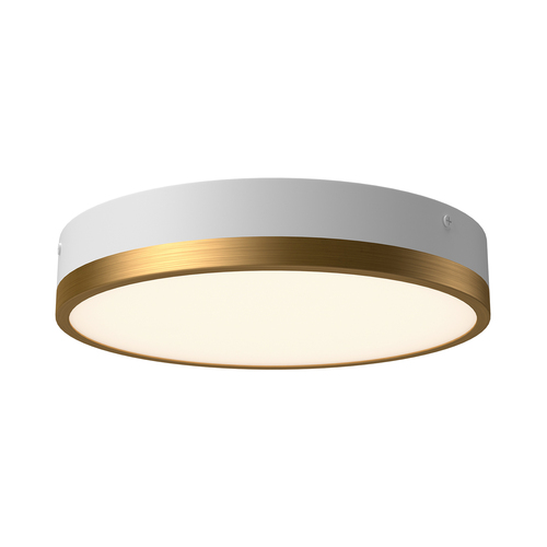 Alora Lighting Alora Lighting Adelaide White & Aged Gold LED Flushmount Light FM554211AGWH