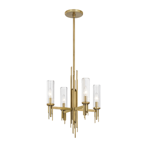 Alora Lighting Alora Lighting Elisa Carlucci Torres Vintage Brass Mini-Chandelier CH335418VBCR