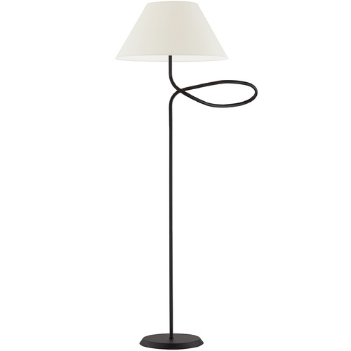 Troy Lighting Alameda Forged Iron Floor Lamp with Empire Shade