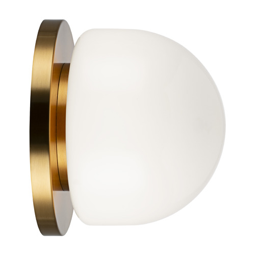 Matteo Lighting Pizzazz Aged Gold Brass LED Sconce
