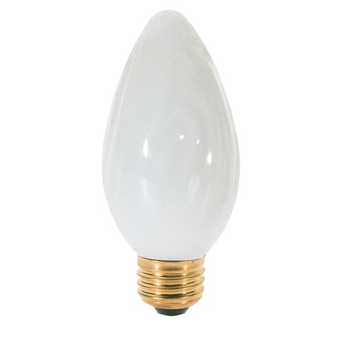 Satco Lighting Incandescent F15 Light Bulb Medium Base 120V Dimmable by Satco 2-Pack S2768