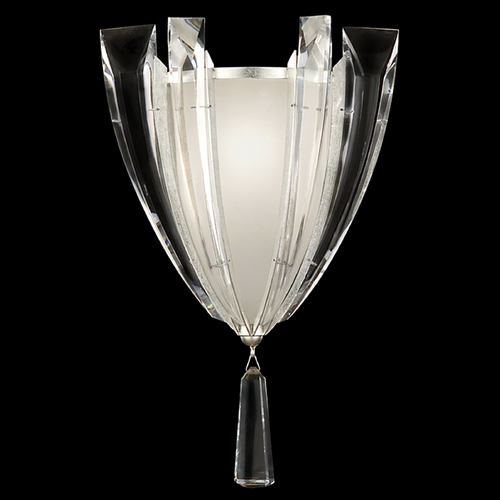 Fine Art Lamps Vol De Cristal Silver Leaf Sconce