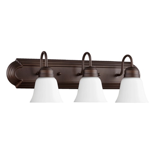 Quorum Lighting Oiled Bronze Bathroom Light by Quorum Lighting 5094-3-86